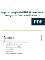 Analysis of Insurance Contracts