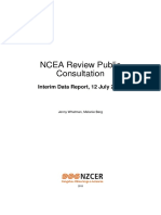 NCEA Review Public Consultation: Interim Data Report, 12 July 2018