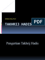 Materi 9 - Takhrij Hadis