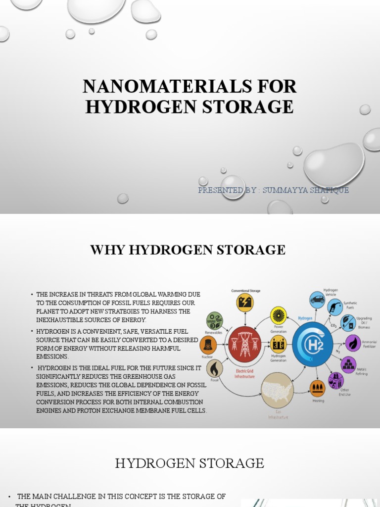 Nanomaterials for Efficient Hydrogen Storage | PDF | Carbon Nanotube ...