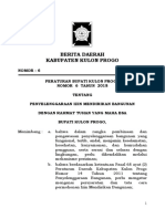 Perbup Kulonprogo No.6 Tahun 2018 TTG Penyelenggaraan Izin Mendirikan Bangunan