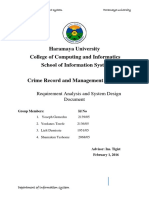 Haramaya University College of Computing and Informatics School of Information Systems