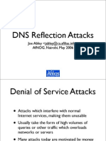 Dns Reflection Attacks: Joe Abley Afnog, Nairobi, May 2006