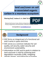 Effects of Land Use/cover On Soil Aggregate-Associated Organic Carbon in A Montane Ecosystem