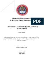 Performance Evaluation of Addis Ababa City Road Network