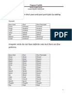 Regular Verbs Form Their Past and Past Participle by Adding Ed