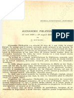 Gafitanu, D., Alexandru Philippide, Limba Romana, An.8, Nr.3, 1959, p.3-11