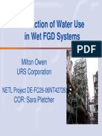 Reducing Water Use in Wet FGD Systems