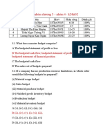 Budgeted Receipts from Credit Sales