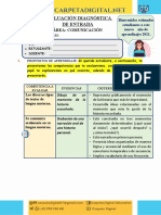 Evaluacion Diagnostica Comunicacion 1º