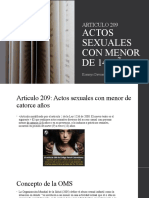 Actos Sexuales Con Menor de 14 Años (Autoguardado)