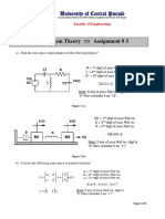 Linear System Theory Assignment # 3: University of Central Punjab