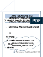 Pengumuman 3 M Di Masjid