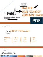 303 3798 Hakikat Dan Konsep Administrasi Dan Kedudukan Ilmu Administrasi PDF Pertemuan 1 Dan 2