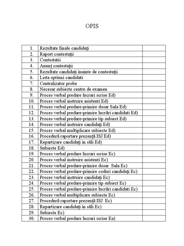 Opis Bac | PDF