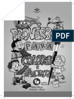 Provérbios para colorir