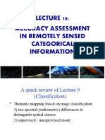 Accuracy Assessment in Remotely Sensed Categorical Information