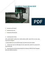 Keselamatan Kerja Pada Mesin Bor