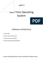Unit 5: Real Time Operating System