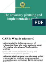 The Advocacy Planning and Implementation Cycle