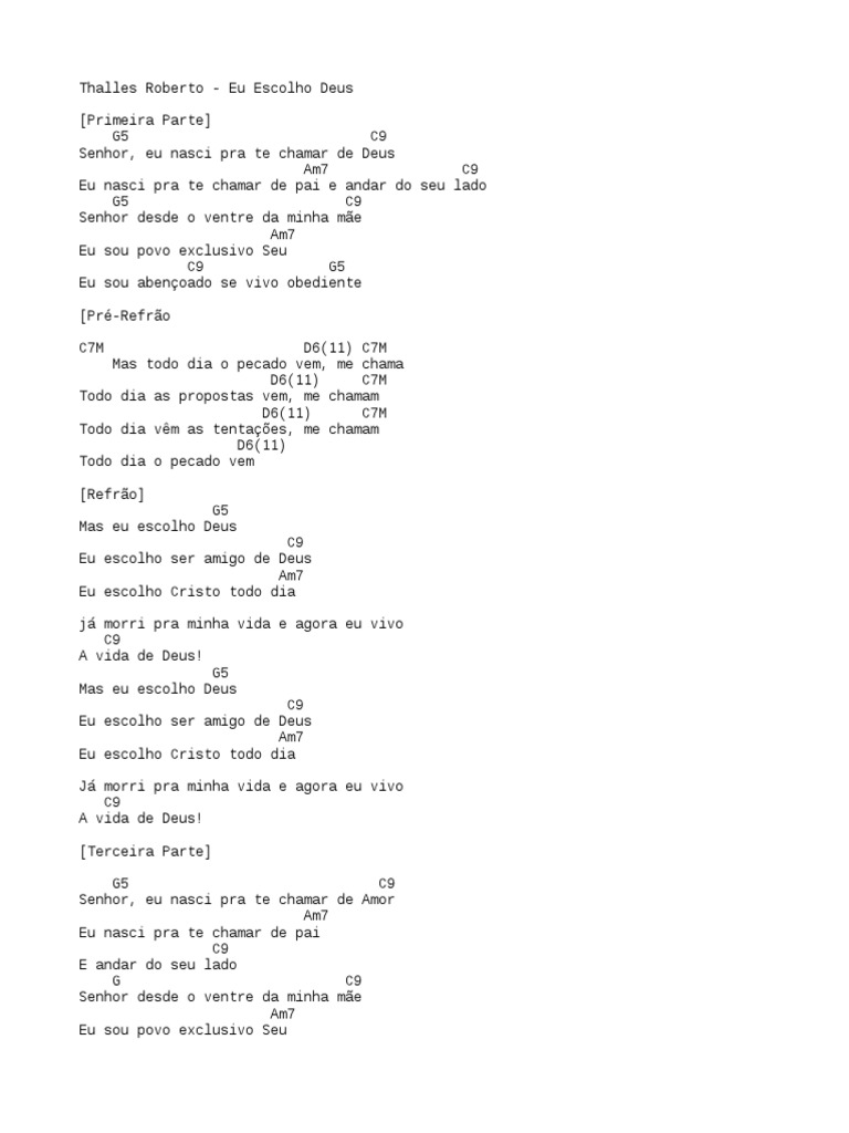 Eu Escolho Deus Pdf