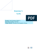 Tariff Exercise en