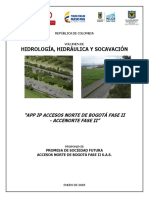 Hidrología, Hidráulica Y Socavación: "App Ip Accesos Norte de Bogotá Fase Ii - Accenorte Fase Ii"