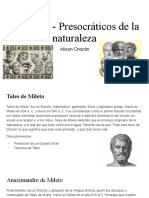 Filósofos - Presocráticos de La Naturaleza