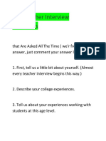 Interview Questions