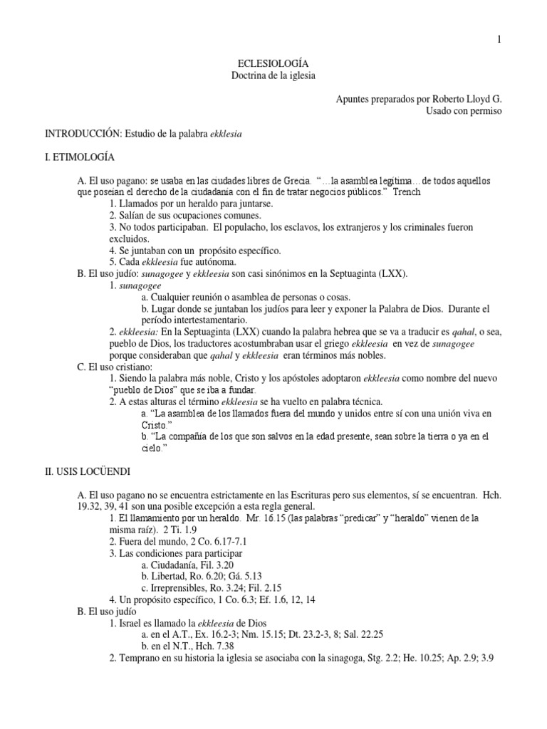 Eclesiología: Doctrina de la Iglesia | PDF | Dispensacionalismo ...