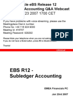 EBS R12 Webcast On Subledger Architecture Sla Jan 23 2007