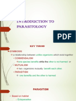 Week 6-Introduction To Parasitology