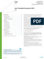 Cambridge Final Exam Timetable November 2021: Administrative Zone 3