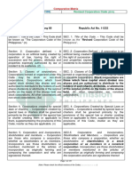 2019Legislation Revised Corporation Code Comparative Matrix as of March 22 2019