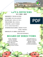 Gpta Officers: Melchor B. Burlaos Memorial High School