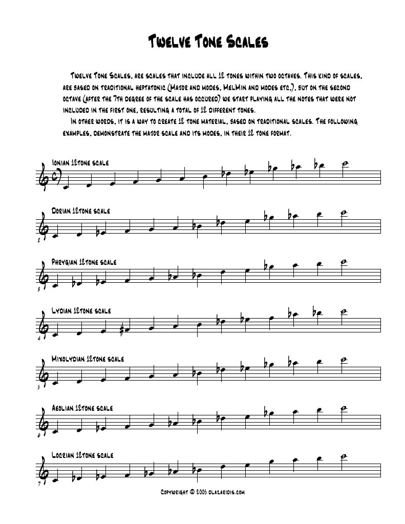 12 Tonescales | PDF | Mode (Music) | Musicology