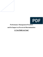 Performance Management Practices and Its Impact On Perceived Discrimination: A Case Study On Icon'
