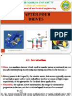 Capter Four Drives: Department of Mechanical Engineering