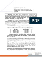 IPOPHL Memorandum Circular No. 2021 - 005 Extension of Deadlines in Light of The Declaration of An Enhanced Community Quarantine