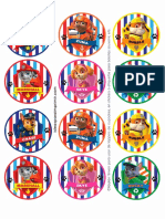 Paw Patrol Toppers Circulos Stickers Etiquetas Kit Imprimible Gratis Free