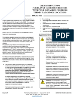 User Instructions For Flange Immersion Heaters With Field Installed Controls Used in Hazardous Locations