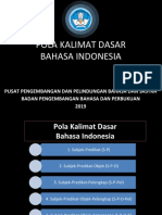 PPt Pola Kalimat Dasar Bahasa Indonesia