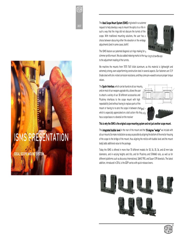 Isms Presentation: Ideal Scope Mount System | PDF | Telescopic Sight ...
