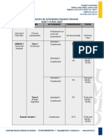 Programación de Actividades EG011 II PAC 2021