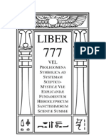 Kabbalah 0777 Liber Prolegomena