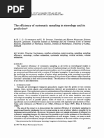 The Efficiency of Systematic Sampling in Stereology and Its Prediction