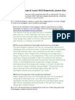 Blackbody Spectrum & Lasers SIM Homework Answer Key