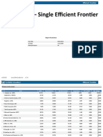 Portfolio 1 - Single Efficient Frontier: Report Parameters
