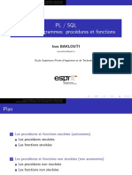 PLSQL CH3 Les Procédures Et Fonctions