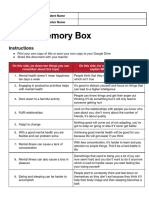 Mental Health Memory Box